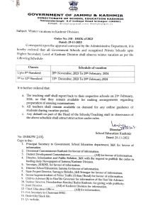 Winter vacation 2023 