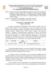 JKBOPEE Important notification for B.Ed Courses 2023
