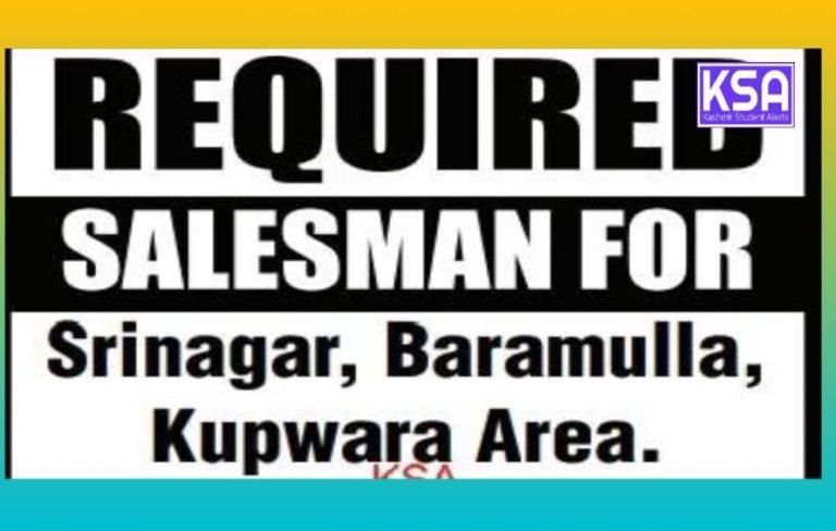 Satya Oil Mills: Salesman Wanted in Srinagar, Baramulla, Kupwara Area