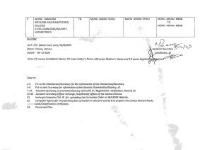 JKBOSE Minor Correction Important Notifications for Class 10th 11th 12th
