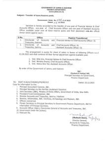 Transfer of Leave Reserve Posts