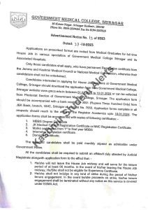 GMC Recruitment 2024, Eligibility, Last Date, Application form