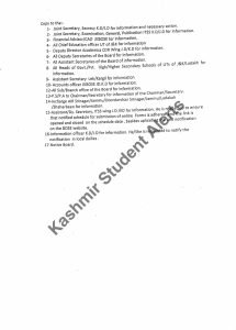JKBOSE Class 10th, 11th & 12th: Online Application for Answer Script Copies and Re-evaluation