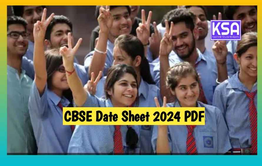 CBSE Date Sheet 2024 PDF Download CBSE Class 10, 12 Date Sheet, Admit