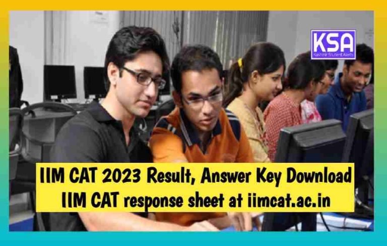 IIM CAT 2023 Result, Answer Key Download IIM CAT response sheet at iimcat.ac.in