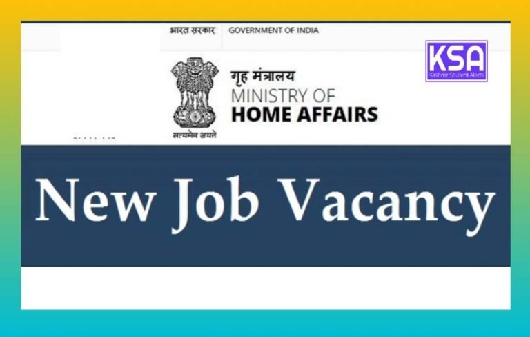 Ministry of Home Affairs Recruitment 2023 Notification, Eligibility, Last Date