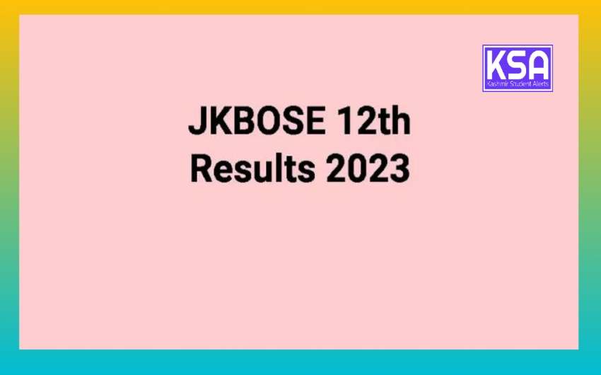 Result of 12th Class 2023 JKBOSE Search by roll number, Name Wise