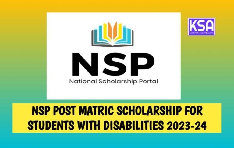 NSP Post Matric Scholarship 2023, Last Date, Apply Online, Disability Students Eligibility