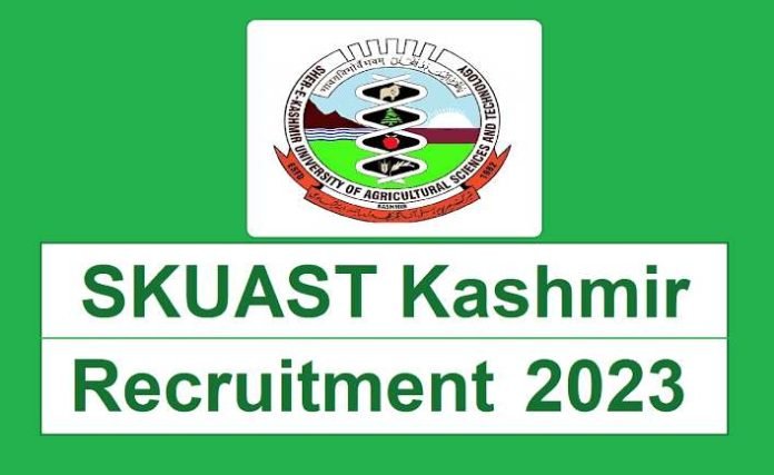 SKUAST Kashmir Notification for Assistant Registrar and Assistant Controller posts