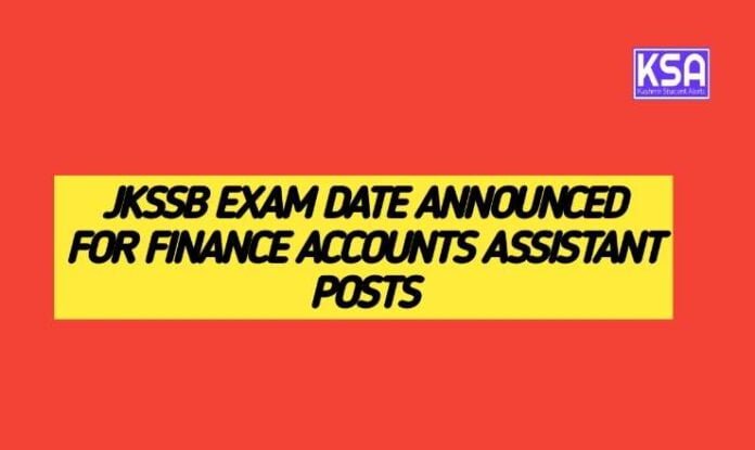JKSSB Exam Date Announced for Finance Accounts Assistant, Know here