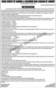 JK & Ladakh High Recruitment for Accounts Clerks, Data Analysts, and Computer Operator Posts 1 JK & Ladakh High Recruitment for Accounts Clerks, Data Analysts, and Computer Operator Posts