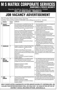 M S MATRIX CORPORATE SERVICES Recruitment 2024 For Various Vacancies 