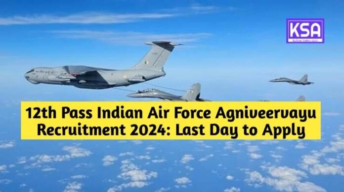 12th Pass Indian Air Force Agniveervayu Recruitment 2024: Last Day to Apply