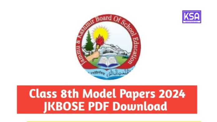 Class 8th Model Papers 2024 JKBOSE PDF Download 