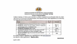Kashmir University is inviting applications for various teaching and non-teaching positions
