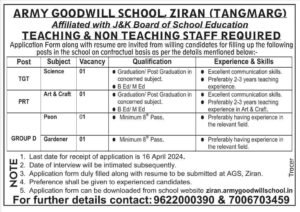 Army Goodwill School