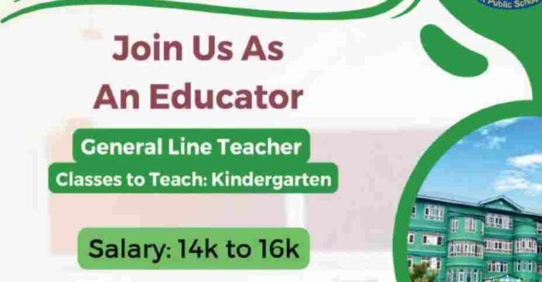 Teacher Jobs Recruitment at R.P School Srinagar, Salary 16000, Eligibility