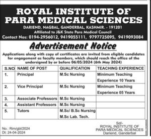 Royal Institute of Para Medical Sciences