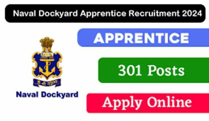Naval Dockyard Recruitment 2024: Apply for 301 Apprenticeship Positions, check eligibility 