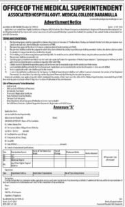 GMC Baramulla Recruitment 2024, check eligibility, Notification, Application Process 1 GMC Baramulla Recruitment 2024, check eligibility, Notification, Application Process