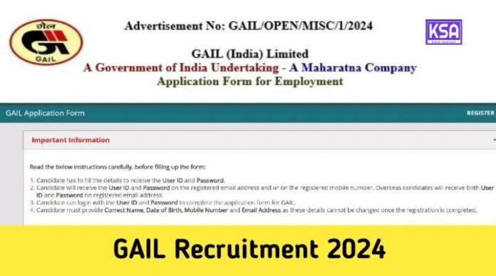 GAIL Recruitment 2024: Apply Online for 391 Non-Executive Posts at gailonline.com