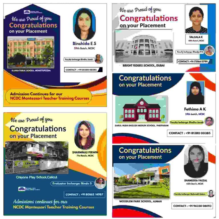 National Child Development Council Alumni Secure Prestigious Teaching Roles