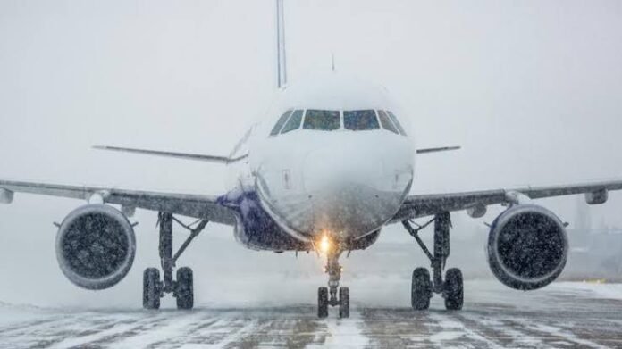 Air Traffic Disrupted: Snowfall Grounds 80% of Flights at Srinagar Airport