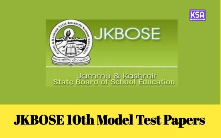 JKBOSE 10th Model Papers 2025 Download PDF @jkbose.nic.in