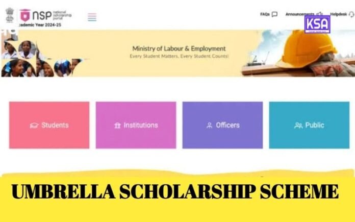 Umbrella Scholarship Scheme 2024-25: Pre-Matric Scholarship, Jammu and Kashmir