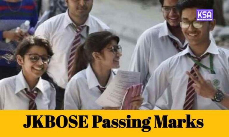 JKBOSE Passing Marks 2025 Subject Wise for class 10th & 12th