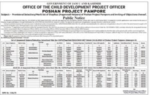 Anganwadi Helper Recruitment Pampore 2025: Check Details 1 Anganwadi Helper Recruitment Pampore 2025: Check Details