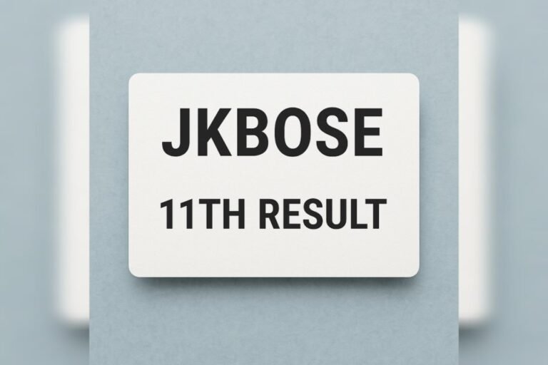 JKBOSE 11th Result 2025 Search by name