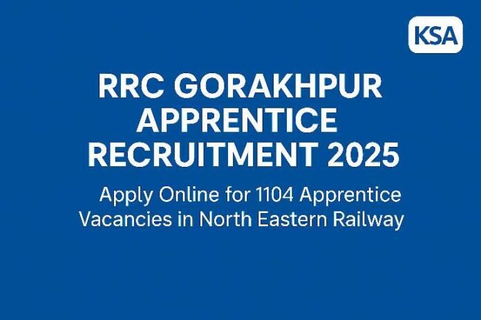 RRC Gorakhpur Apprentice Recruitment 2025 – Apply Online for 1104 Apprentice Vacancies in North Eastern Railway