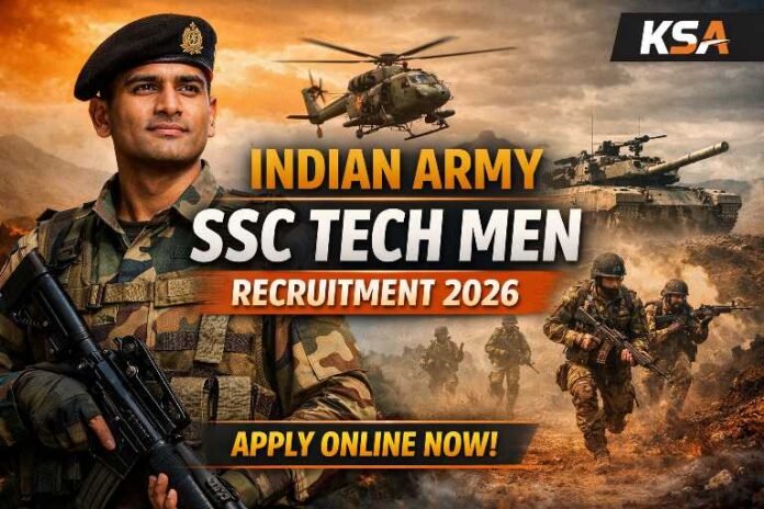 Indian Army SSC Tech Men Recruitment 2026 – Apply Online for Short Service Commission