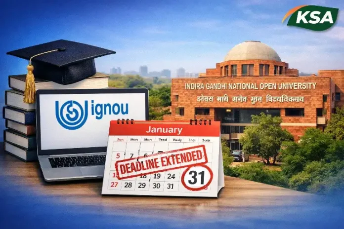 IGNOU Extends Last Date for January 2026 ODL Re-Registration — Check Details