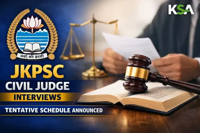 JKPSC Tentative Interview Schedule 2026 Released for Civil Judge (Junior Division) Posts