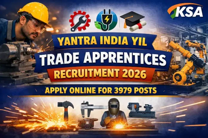 Yantra India YIL Trade Apprentices Recruitment 2026: Apply Online for 3979 Posts