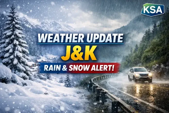 Weather Update J&K: Rain and Snow Forecast Issued, Advisory in Place