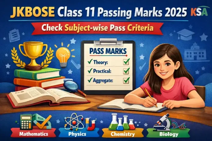 JKBOSE Class 11 Passing Marks 2025 – Check Subject-wise Pass Criteria