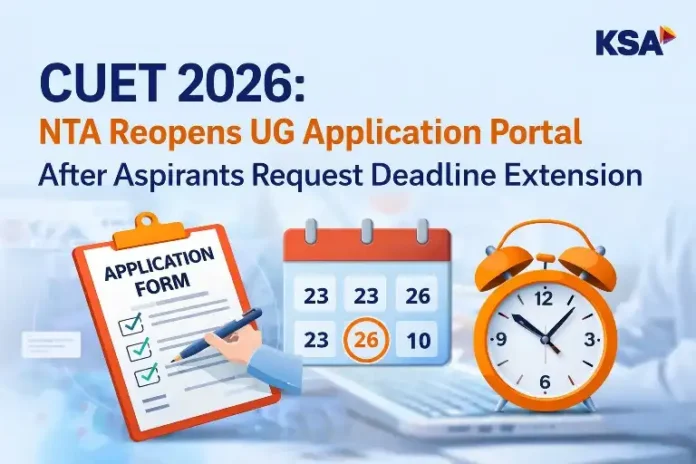 CUET 2026: NTA Reopens UG Application Portal After Aspirants Seek Deadline Extension The Common University Entrance Test (CUET-UG) 2026 application process has received a fresh boost as the National Testing Agency (NTA) officially announced the reopening of the online application portal. The decision comes after multiple representations from aspirants requesting an extension of the last date for submission of application forms and payment of fees. The public notice, issued on 23 February 2026, confirms that candidates who missed the earlier deadline now have another opportunity to complete their registration for CUET UG 2026. --- CUET UG 2026: Key Highlights Exam Name: Common University Entrance Test (CUET-UG) 2026 Conducting Authority: National Testing Agency (NTA) Exam Mode: Computer-Based Test (CBT) Exam Dates (Tentative): 11 May to 31 May 2026 Application Reopen Dates: 23 February 2026 (Afternoon) to 26 February 2026 (11:50 PM) Official Websites: https://nta.ac.in | https://cuet.nta.nic.in --- Why Was the CUET 2026 Application Portal Reopened? The CUET UG 2026 application process was initially open from 03 January 2026 to 30 January 2026, with the last date for fee payment being 31 January 2026 (up to 11:50 PM). Later, the deadline was extended up to 04 February 2026, and the fee payment window remained open until 07 February 2026. Despite the extension, the NTA received several requests from candidates seeking additional time to complete their applications. Considering these representations and to facilitate aspiring students, the NTA has now decided to reopen the application submission and fee payment window for a limited period. --- New CUET UG 2026 Application Dates As per the official notice: Reopening Date: 23 February 2026 (Afternoon) Closing Date: 26 February 2026 (Up to 11:50 PM)** Candidates must ensure they complete both the application submission and fee payment within this window. No further extension is likely after this special reopening period. --- Important Advisory for Candidates The NTA has clearly stated that this is a special extended period, and therefore: Candidates must ensure that all details entered during registration are accurate and complete. No correction facility will be provided after submission of the application form during this extended window. Applicants are strongly advised to double-check personal details, academic qualifications, category information, and exam centre preferences before final submission. This is a crucial point for aspirants, as incorrect information may lead to complications during admit card issuance or counselling. --- CUET UG 2026 Exam Overview The CUET-UG 2026 will be conducted in Computer-Based Test (CBT) mode across various cities in India and a few cities outside India. CUET serves as a single-window entrance examination for admission to undergraduate programmes offered by central universities and several participating institutions across the country. Over the past few years, CUET has become one of the most important national-level entrance exams, providing a common platform for students to secure admission to top universities. --- How to Apply for CUET UG 2026 (Reopened Window) Candidates can follow these steps to apply: 1. Visit the official website – https://cuet.nta.nic.in 2. Click on the CUET UG 2026 application link. 3. Register using a valid email ID and mobile number. 4. Fill in personal, academic, and communication details carefully. 5. Upload scanned photograph and signature as per specifications. 6. Pay the application fee online through the available payment modes. 7. Download and save the confirmation page for future reference. Applicants should avoid waiting until the last day to prevent server-related issues. --- Helpline and Support For any queries or clarifications related to CUET UG 2026, candidates can contact: NTA Help Desk: 011-40759000 Email: cuet-ug@nta.ac.in Additionally, students are advised to regularly visit the official NTA websites for updates, corrigenda, and examination-related announcements. --- Why This Extension Matters The reopening of the CUET UG 2026 application portal offers a final opportunity for: Students who missed the previous deadline due to technical or personal reasons. Candidates who faced payment-related issues earlier. Aspirants who were waiting for clarifications regarding eligibility or subject combinations. Given the growing competition for undergraduate admissions in central and participating universities, missing this opportunity could mean waiting another academic year. --- Final Reminder Candidates must treat this as the last opportunity to apply for CUET UG 2026. Since no correction facility will be provided during this extended period, applicants should carefully verify every detail before submission. With the examination scheduled tentatively between 11 May and 31 May 2026, aspirants should also begin or continue their preparation alongside completing the registration process. For the latest updates, keep checking: 👉 https://nta.ac.in 👉 https://cuet.nta.nic.in Stay connected for more updates on CUET 2026, admit cards, exam pattern, syllabus, and result announcements.