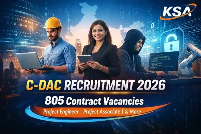 C-DAC Recruitment 2026: Apply Online for 805 Contract Posts (Project Engineer, Project Associate & More)