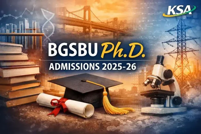 BGSBU Ph.D. Syllabus & Entrance Test Notifications (2025–26)