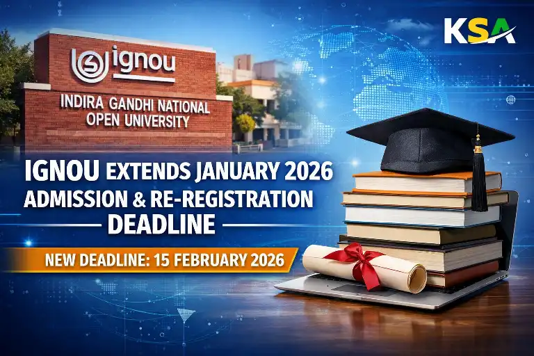 IGNOU Extends January 2026 Fresh Admission & Re-Registration Deadline