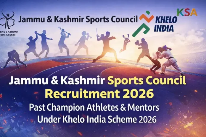 Jammu & Kashmir Sports Council Invites Applications for Past Champion Athletes & Mentors Under Khelo India Scheme 2026