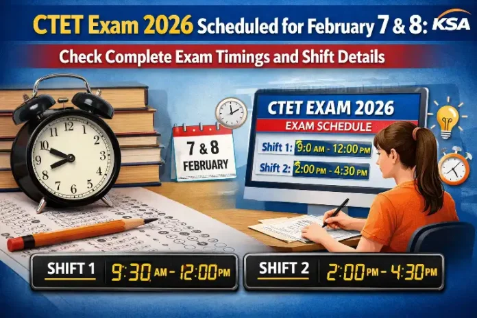 CTET Exam 2026 Scheduled for February 7 & 8: Check Complete Exam Timings and Shift Details