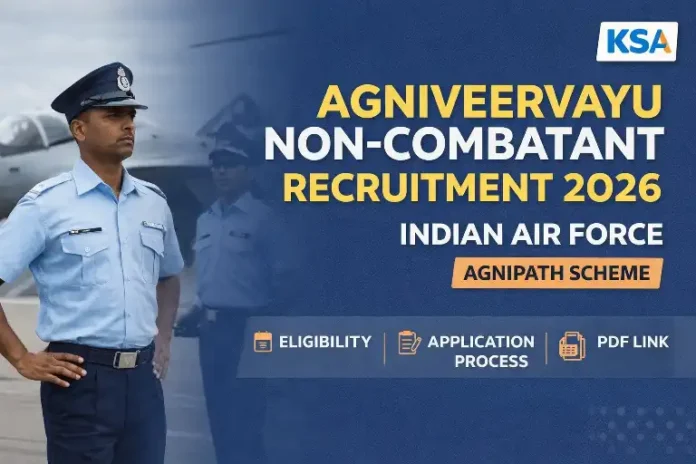 Agniveervayu Non-Combatant Recruitment 2026: IAF Eligibility, Jobs, Apply Process & PDF