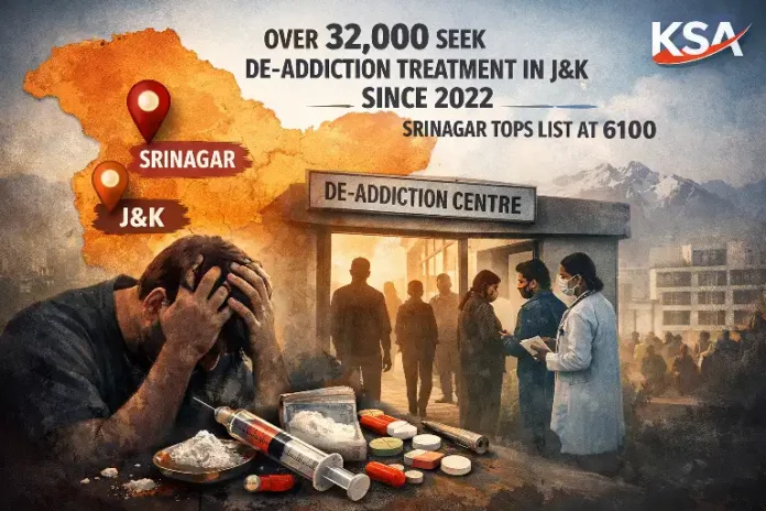 Over 32,000 Seek De-Addiction Treatment in J&K Since 2022; Srinagar Tops List at 6100: J&K Govt