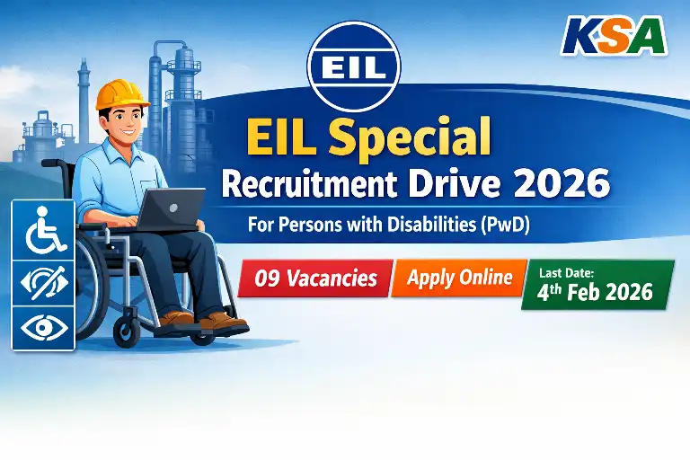 EIL Special Recruitment Drive 2026 for PwD – Apply Online for 09 Various Posts