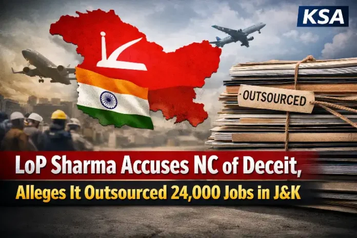 LoP Sharma accuses NC of deceit, alleges it outsourced 24,000 jobs in J&K