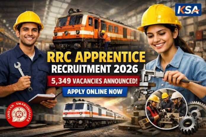 RRC Apprentice Recruitment 2026: 5,349 Vacancies Announced, Apply Online Now